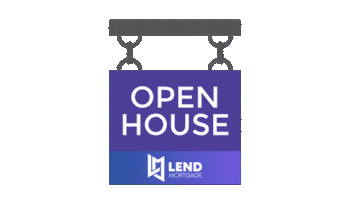 Open House Sticker by Lend Mortgage
