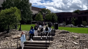 College Walking GIF by Duquesne University