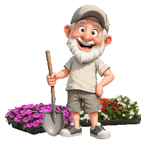 Spring Planting Flowers Sticker