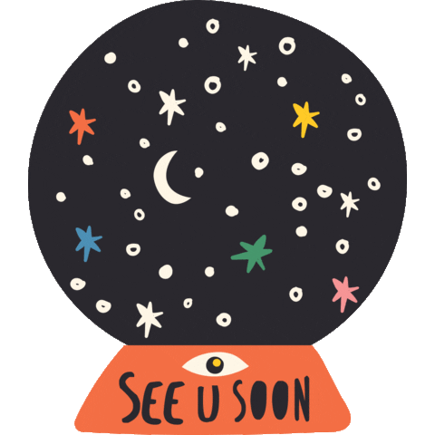 See U Soon Fortune Teller Sticker by Happy Go Lucky