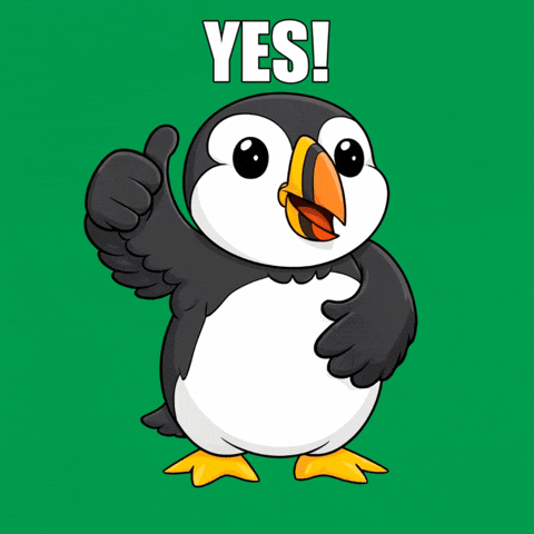 Yep Yes GIF by Puffins