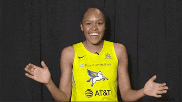 Excited Lets Go GIF by Dallas Wings