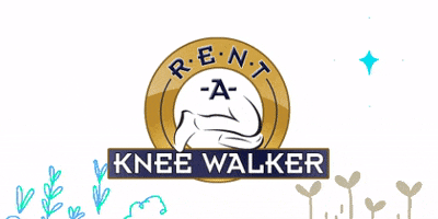 RentAKneeWalker knee scooter rent a knee walker leg scooter roll about GIF