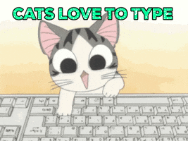 cat adorable type GIF