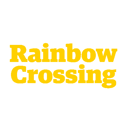Rainbow Crossing Sticker by WellingtonNZ