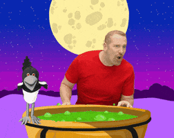 Halloween Moon GIF by Steve and Maggie