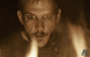 shocked fire GIF by Vikings on HISTORY