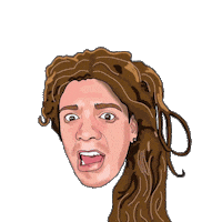 Caricatura Pinturadigital Sticker