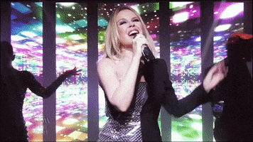 Kylie Minogue Dance GIF by The Late Show With Stephen Colbert