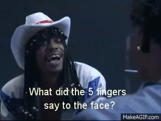 Image result for chappelle rick james slap animated gif