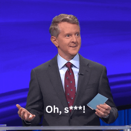 Ken Jennings Oops GIF by Jeopardy!