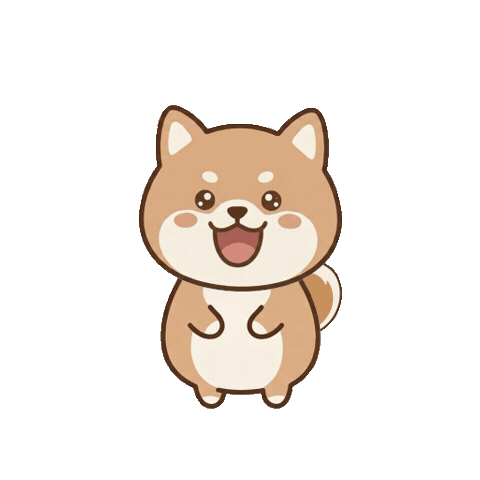 Shiba Inu Dog Sticker by Shibakatsu しばかつ