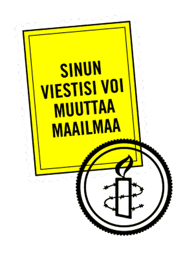 W4R Sticker by Amnesty International Finnish Section