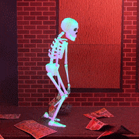 Falling Apart Skeleton GIF by jjjjjohn