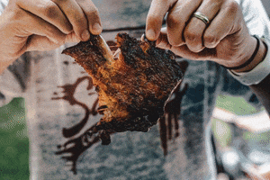 Messy Food Dig In GIF by Corky's Ribs & BBQ