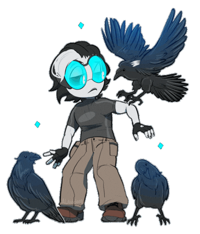 Original Character Bird Sticker