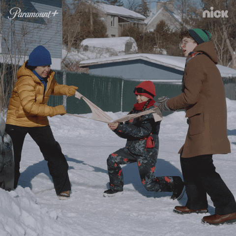 Snow Day Fight GIF by Nickelodeon