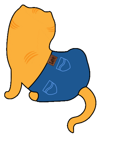 Happy Cat Sticker by Lee Jeans