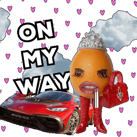 Driving On My Way Sticker