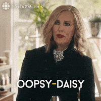Schitts Creek Oops GIF by CBC