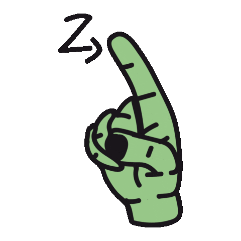 American Sign Language Colors Sticker by Tim Colmant