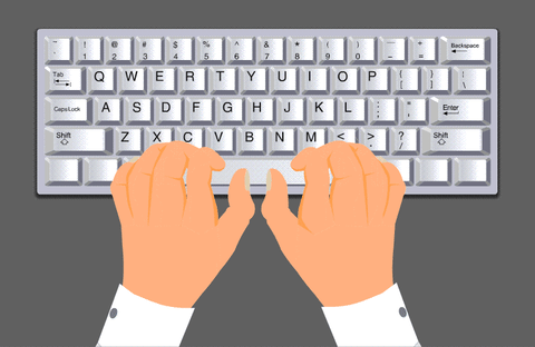 animated keyboard