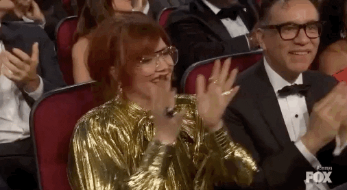 woman clapping hands