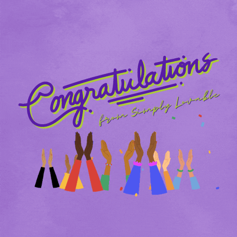 Congrats GIF by Simply Lovable