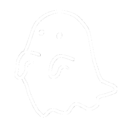 Ghost 白 Sticker