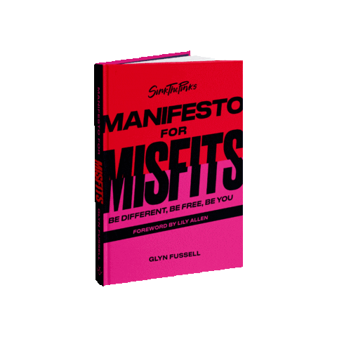 Book Misfits Sticker by SINK THE PINK