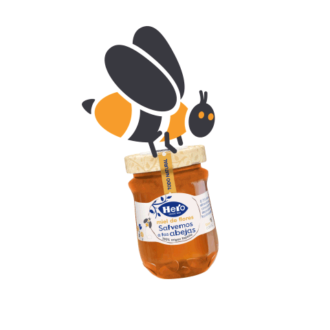 Wink Bee Sticker by Hero España