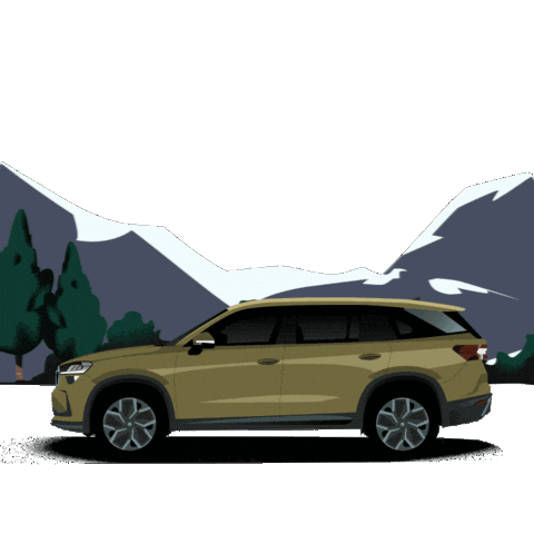 Car Driving Sticker by Škoda Global