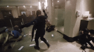neo theweeknd falsealarm novaxine shotinthehead GIF