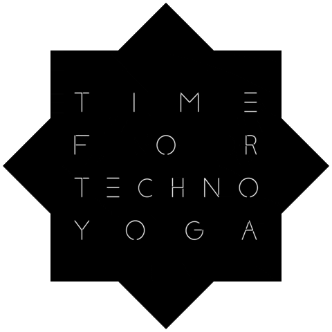 Techno Yoga Sticker