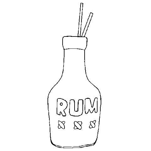 Rum Sticker by Rockett St George