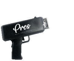 Money Gun Sticker by Gold Presidents