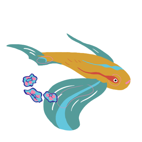 Fish Sticker by Espacio Magma