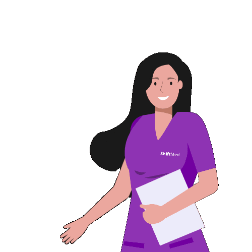 Wave Nurse Sticker by ShiftMed for iOS & Android GIPHY