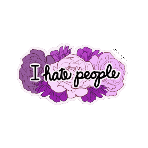 I Hate People Sticker