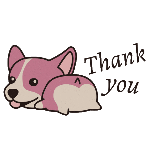 Dogs Thank You Sticker by Collectively Social