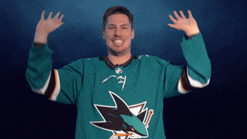 logan couture raise the roof GIF by San Jose Sharks