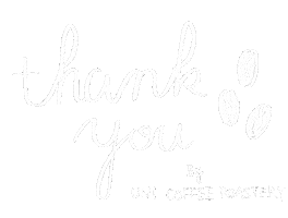 Thanks Cafe Sticker by uni coffee roastery