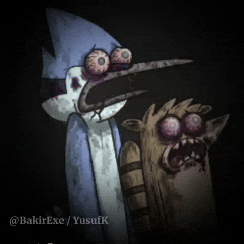 Shocked Regular Show GIF