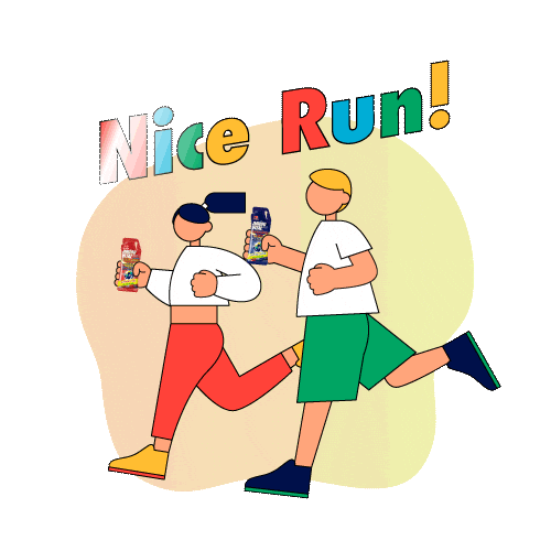 Run Running Sticker by アミノバイタル®