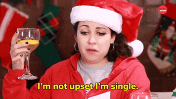 Christmas Im Single GIF by BuzzFeed