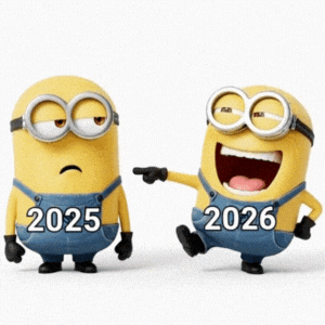 Happy New Year Minions Gif GIF by FirstCry Parenting