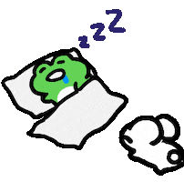 Sleep Hug Sticker by Annafish