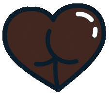Heart Booty Sticker by Cheeky Charity