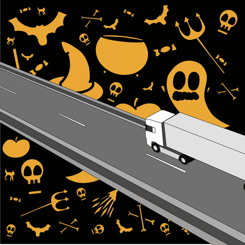Halloween Delivery GIF by HTR Spedition