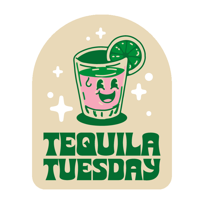 Super Tuesday Tequila Sticker by Let’s Drink To That
